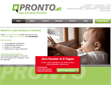 Tablet Screenshot of fenster-pronto.at